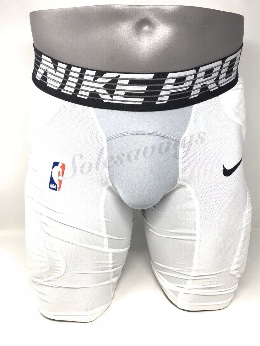 Nike Men's White Padded Compression Shorts Size 4XL XXXXL NFL NBA