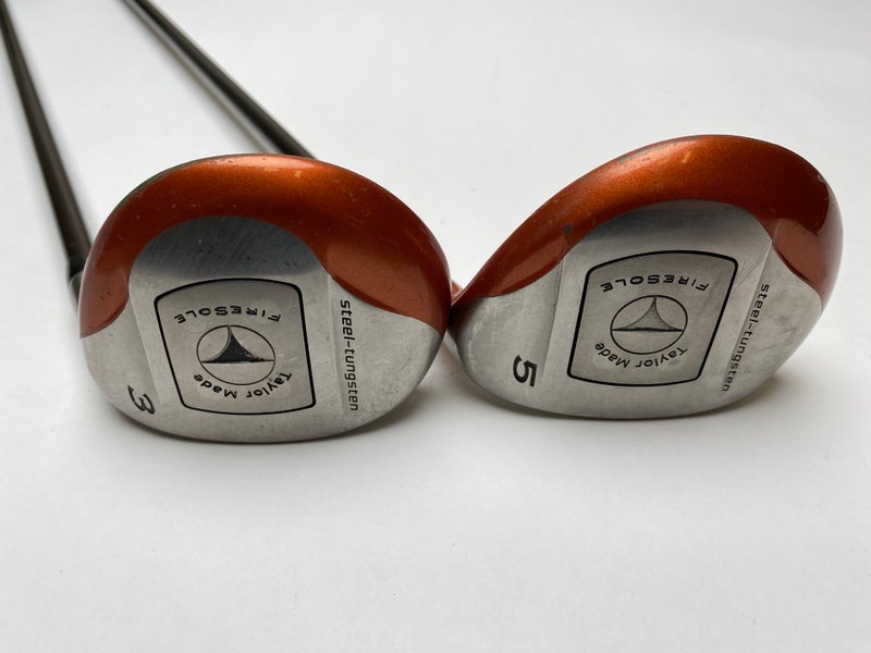 Taylormade Firesole 3 & 5 Fairway Wood Set 15* 18* Bubble Regular Graphite RH