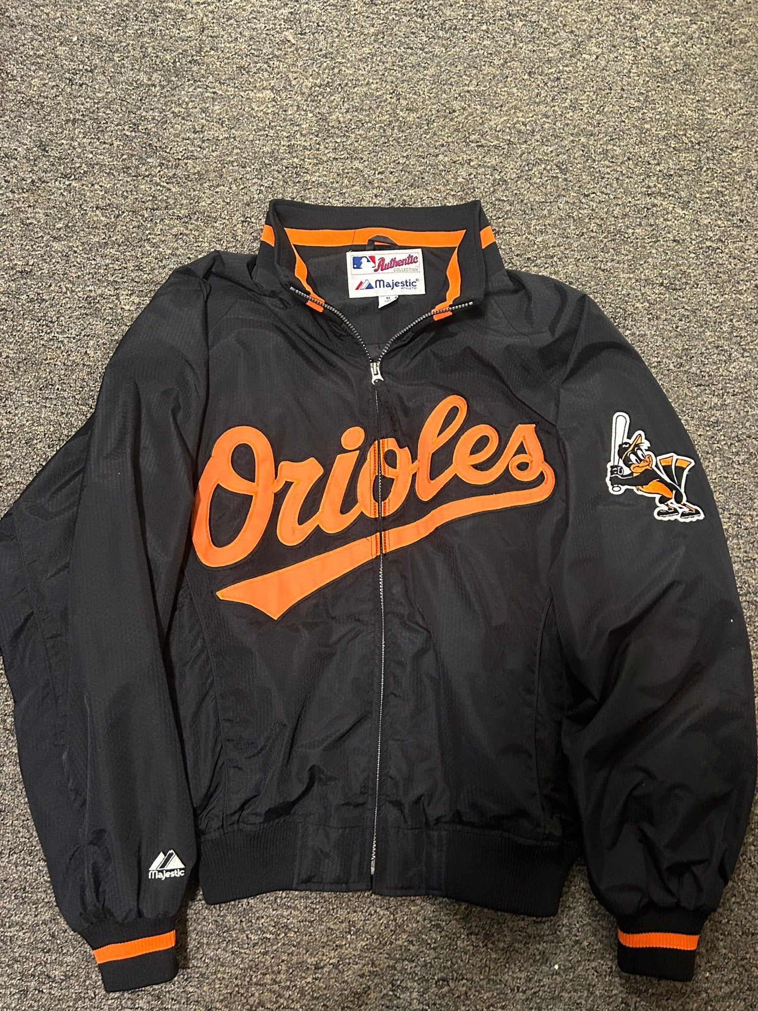 Sideline Pullover Satin Jacket Baltimore Orioles