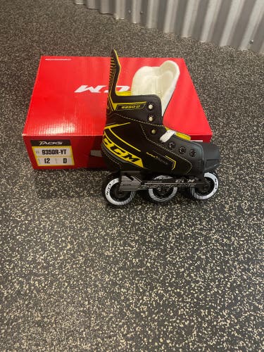New CCM Regular Width Size 12 Super Tacks 9350 Inline Skates