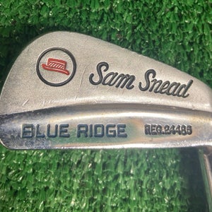 Sam Snead Blue Ridge 2 Iron Hat Stamp RH Stiff Steel Leather Grip ~39" Nice Club