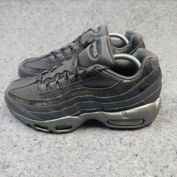 Abrasivo masculino envío Nike Air Max 95 Premium Womens Running Shoes Size 6.5 Sneakers Metallic  Black | SidelineSwap
