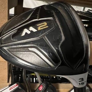 TaylorMade M2 15* (3) Fairway Wood with HZRDUS 62-gram Stiff Flex 1202