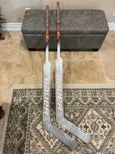 2 Pack Custom Bauer 2S Pro Goalie Sticks