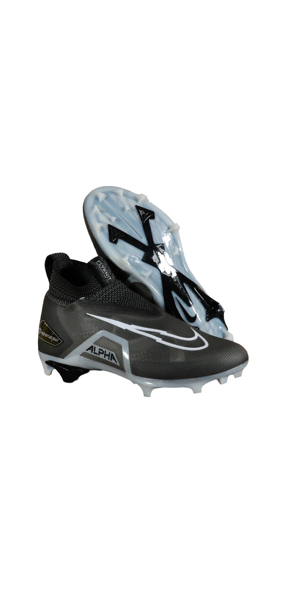 Men's 7 Nike Alpha Menace Elite 3 Ghost White Football Cleats CT6648-100