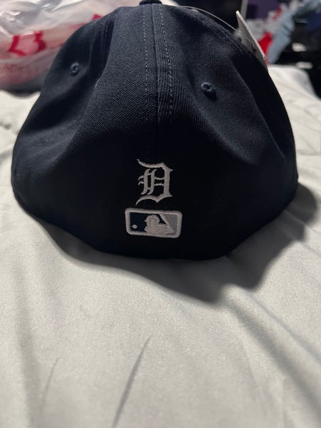 Detroit Tigers Hat Cap Adult 7 1/2 Blue Fitted MLB Baseball New Era