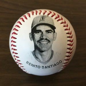 Florida Marlins Benito Santiago MLB BASEBALL INAUGURAL SEASON Collectible Ball!