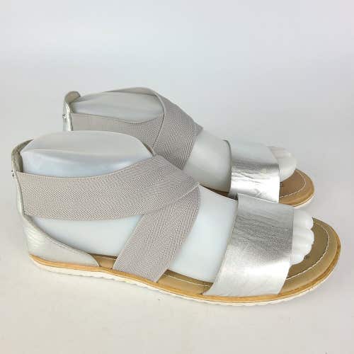 Sorel Ella II Sandals NL3202-034 Woman’s Metallic Silver Gray Shoe Size: 7