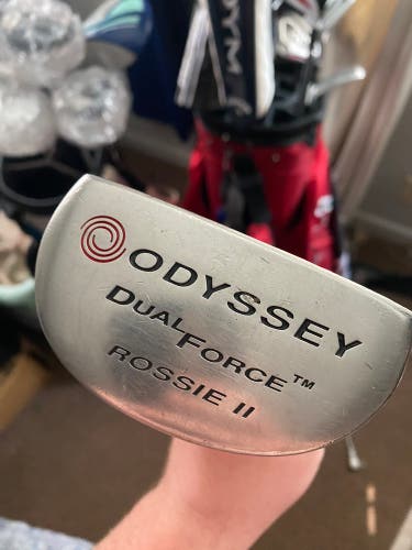 Odyssey Mallet Dual Force Rossie II Putter White Hot Ex 1 2 3 4 5 6