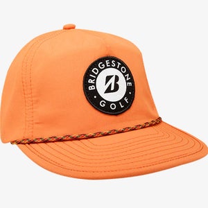 NEW Bridgestone Crusher Orange Adjustable Snapback Golf Hat/Cap