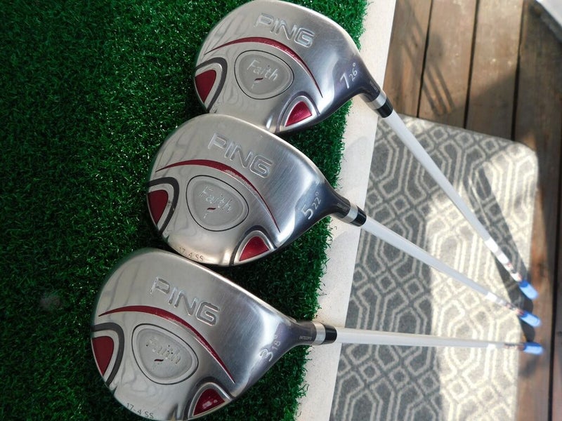 Ping Faith (3W,5W,7W) FW Wood Set w/ Ping UL T200 Ladies Flex