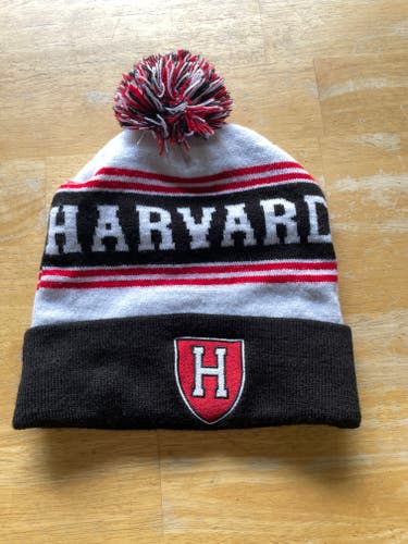 Harvard Pom Pom Hat