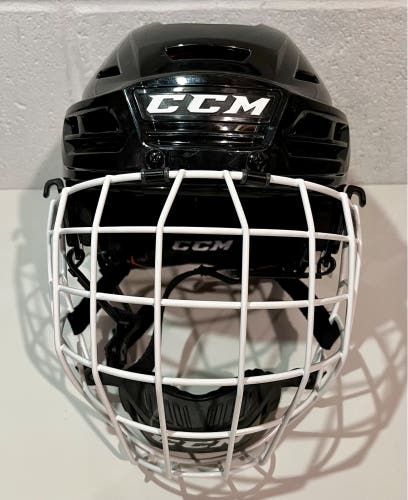 CCM Tacks 710 Helmet Combo Black Size Medium
