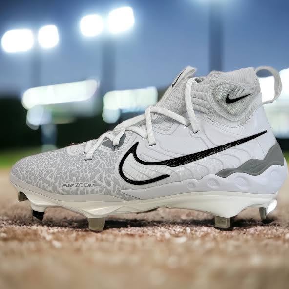  Nike Alpha Huarache NXT MCS DJ6519-100 White/Wolf Grey/Pure  Platinum/Black Men's Baseball Cleats 8.5 US