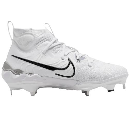 Nike Alpha Huarache NXT White Black Grey Baseball Cleats Mens 10 - DJ6517-100