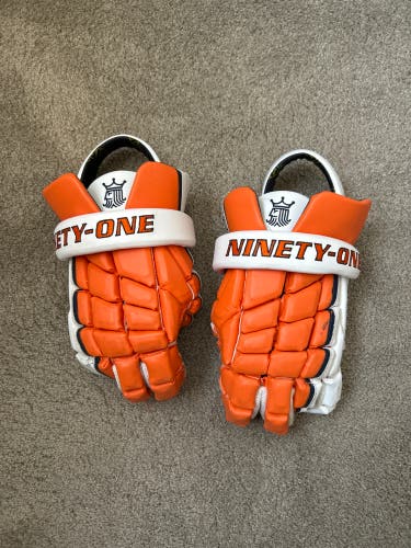 Used Brine Large Lacrosse Gloves