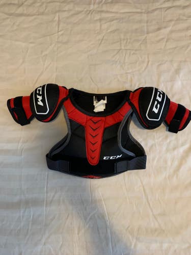 Used Youth CCM QLT230 Hockey Shoulder Pads (Size: Large)