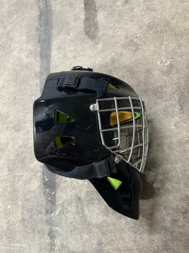 Senior Used Eddy GT3 Black Goalie Mask Large