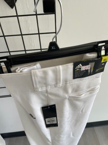 White New XL Adidas Game Pants