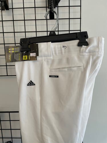 White New Medium Adidas Game Pants