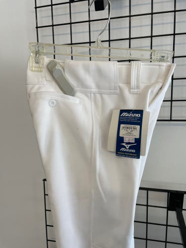 White New Medium Mizuno Game Pants
