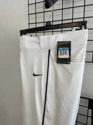 White New Medium Nike Game Pants Black Stripe