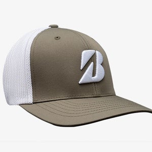 NEW Bridgestone Eco Mesh Olive Flexfit Adjustable Snapback Hat/Cap