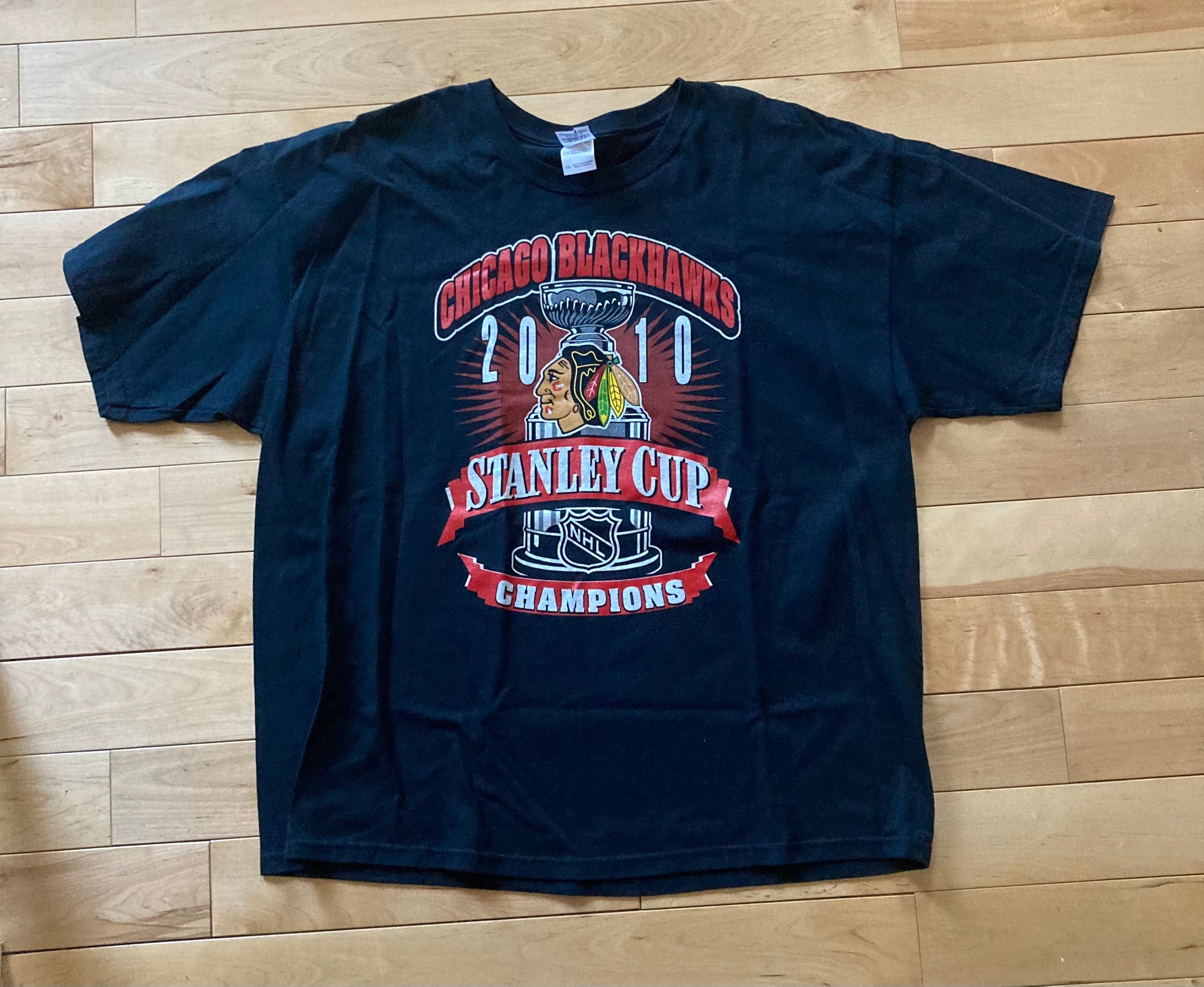 Chicago Blackhawks 2010 Stanley Cup Champions Tee NHL (Reclaimed) Men' –  Super Rich Vintage