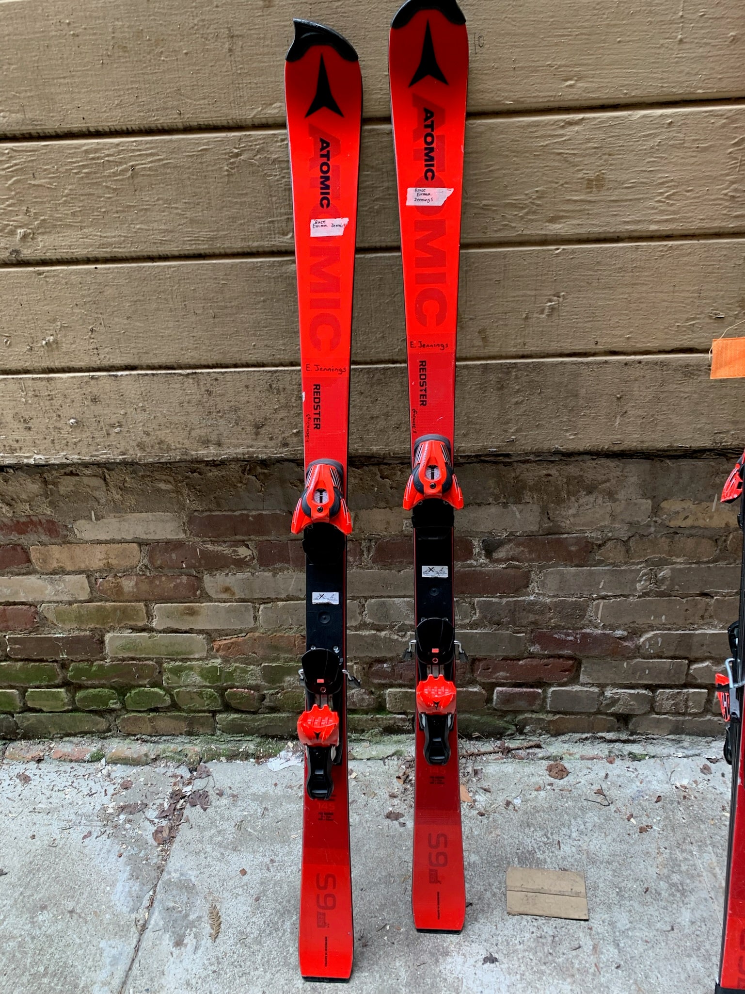 Atomic 145 cm Redster S9 SL Slalom Race Skis With Atomic Z10