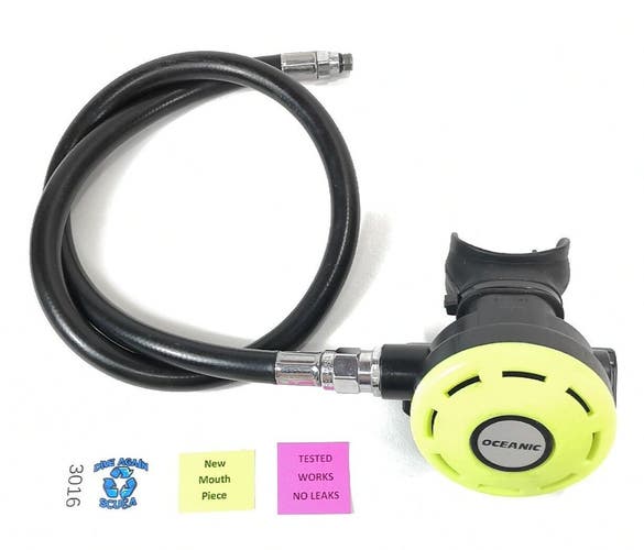 Oceanic Alpha Second 2nd Stage Regulator, Octo Scuba Dive Yellow New Mouth Piece