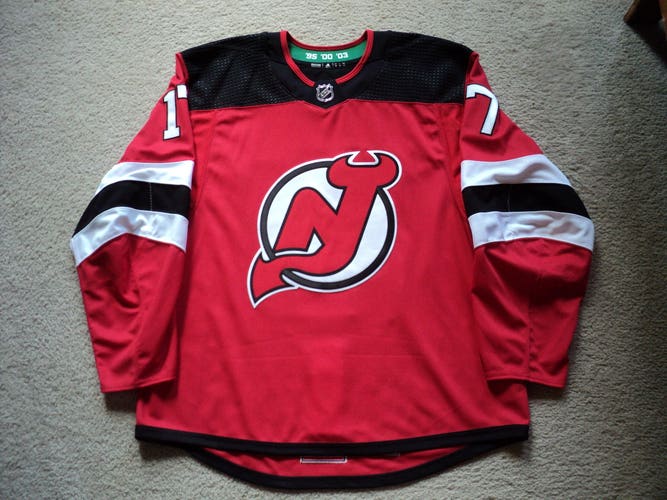 New Jersey Devils Game Issued Adidas MIC Jersey