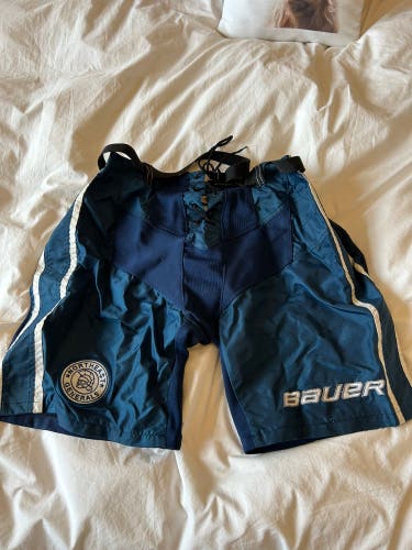 NAHL Blue Used Medium Bauer Pro Stock Nexus Pant Shell