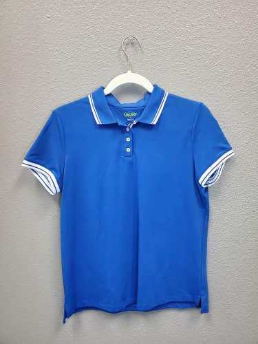 NEW SWING CONTROL LADIES POLO - BLUE (SMALL)