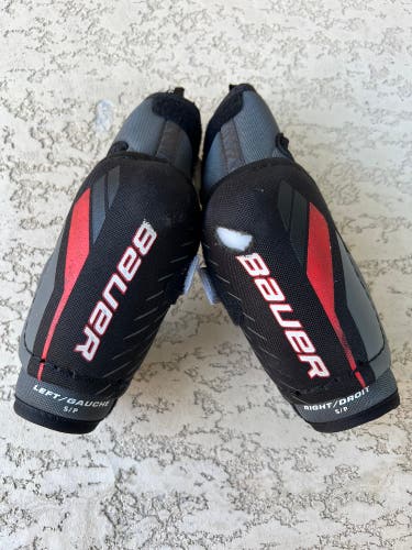 Used Small Bauer Lil Sport Hockey Elbow Pads OA8