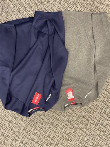 2-Pack CCM Adult XL Locker Crewneck (1 Navy, 1 Gray)