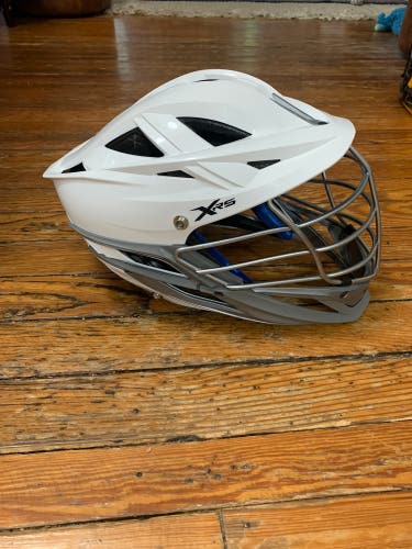 Cascade XRS Lacrosse Helmet - White with Chrome Facemask (retail: $350)