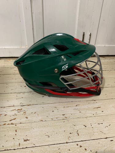 Cascade S Helmet - Dark Green with Chrome Facemask (retail: $275)