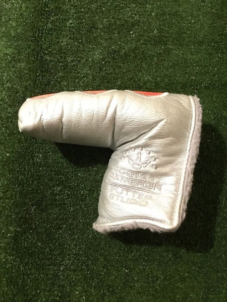 Titleist Scotty Cameron Putter Studio Head Cover 3 Red Dots & Silver