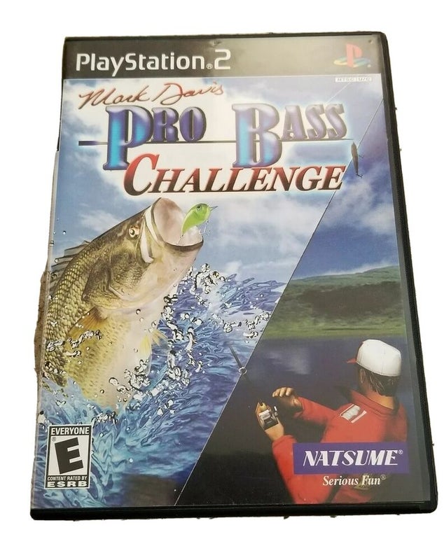 Mark Davis Pro Bass Challenge (PS2) Complete CIB - Tested Fishing Fish Play