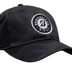 NEW Bridgestone Golf Tonal Camo Black Adjustable Snapback Golf Hat/Cap