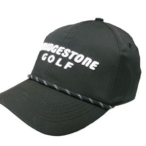 NEW Bridgestone Golf The Rope Black Adjustable Snapback Golf Hat/Cap