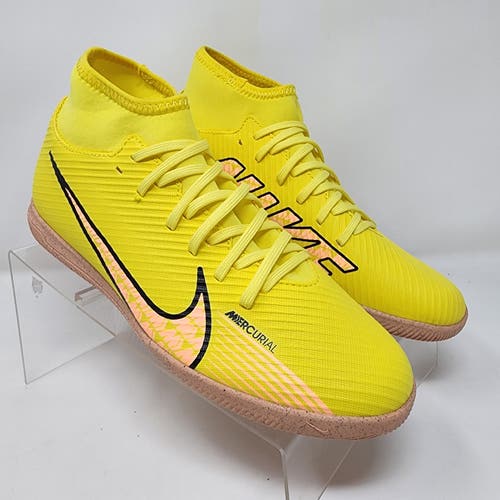 Nike Soccer Shoes Mens 9.5 Mercurial Superfly 9 Academy Indoor Court Yellow