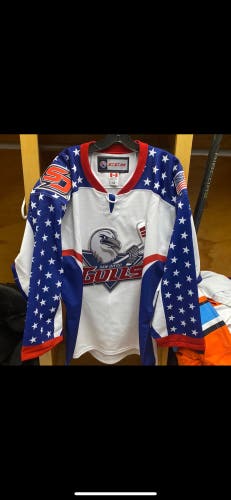 New Blank San Diego Gulls Stars And Stripes New Men's CCM Game Jersey