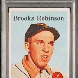1958 Topps Baseball #307 Brooks Robinson Baltimore Orioles Very Good PSA 3.5