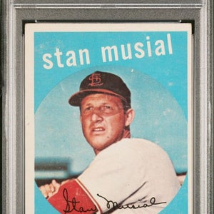 1959 Topps Baseball #150 Stan Musial St. Louis Cardinals Very Good PSA 4