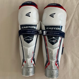 Used Easton Pro 7 Hockey Shin Pads (11")