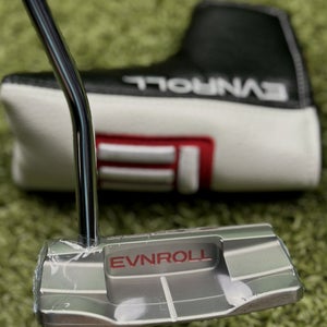 Evnroll ER2 Milled Mid Blade Putter w/ TourTac Grip 35" New w/ Headcover #89609