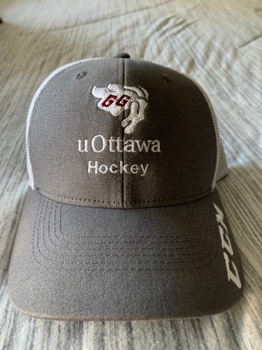 Gray Lightly Used CCM Hat - UOttawa
