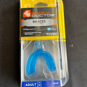 New shock doctor mouthguard braces strapped adult