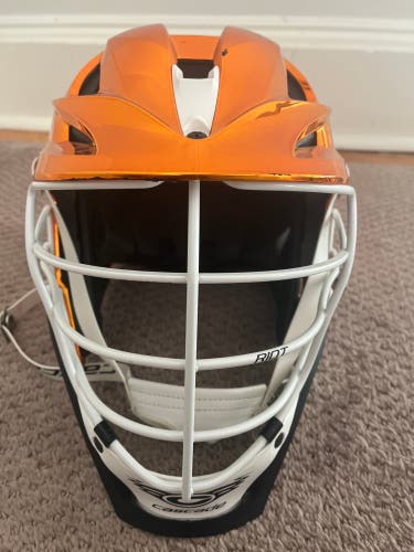 Chrome Orange Cascade S Lacrosse Helmet